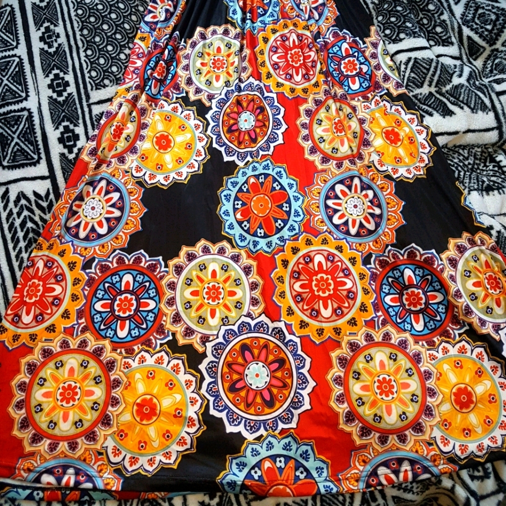 Short sleeve long maxi dress